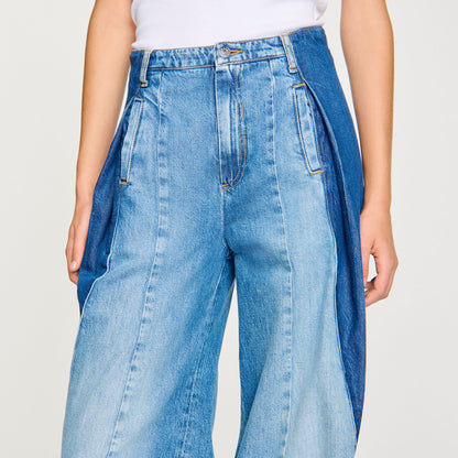 Sandro Jeans with contrasting panels Blue Jean