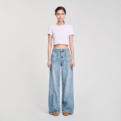 Sandro Faded jeans Blue Jean