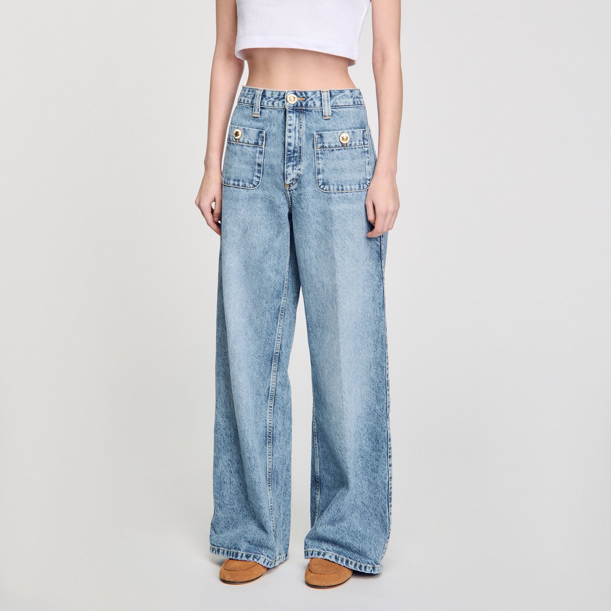 Sandro Faded jeans Blue Jean