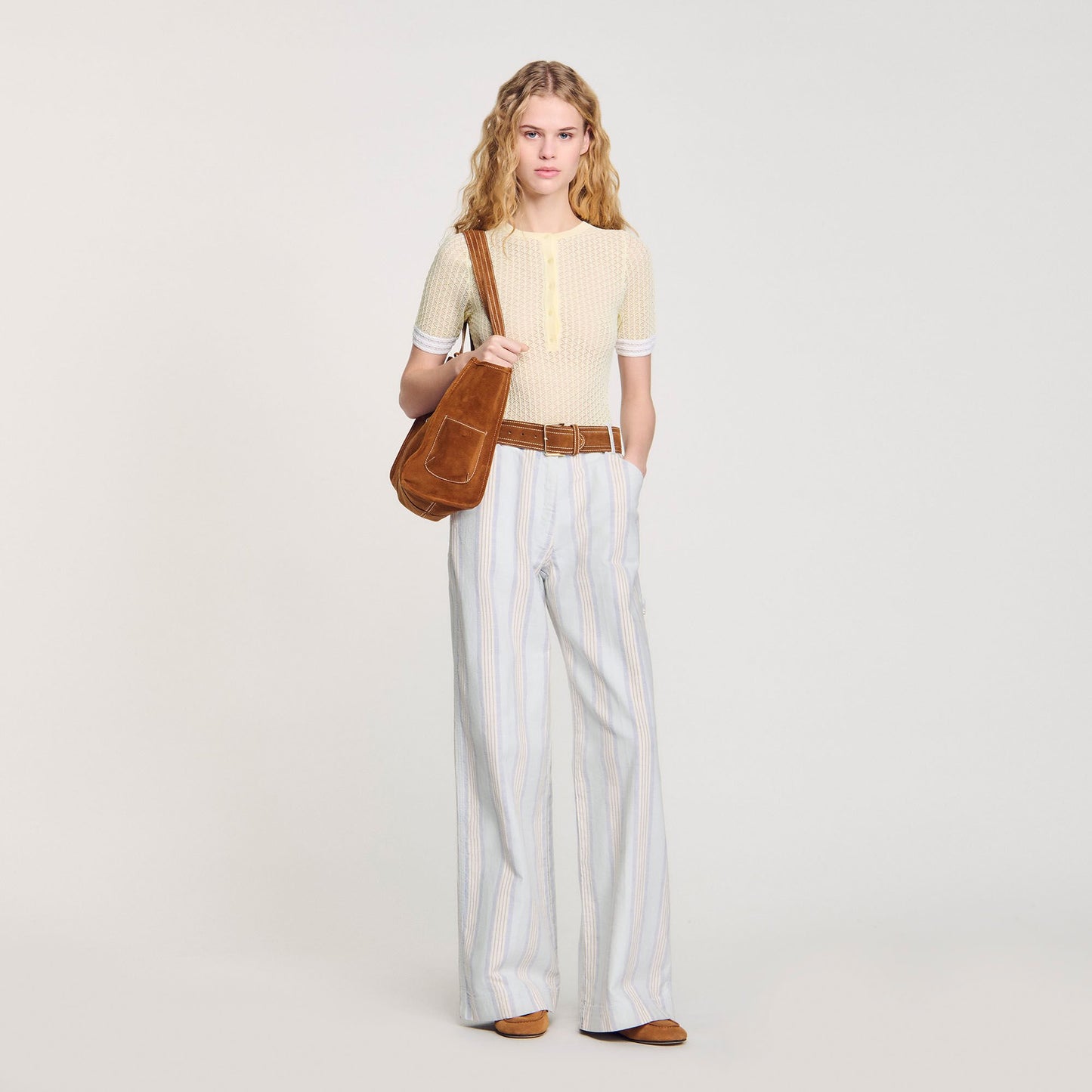Sandro Striped jeans Blue