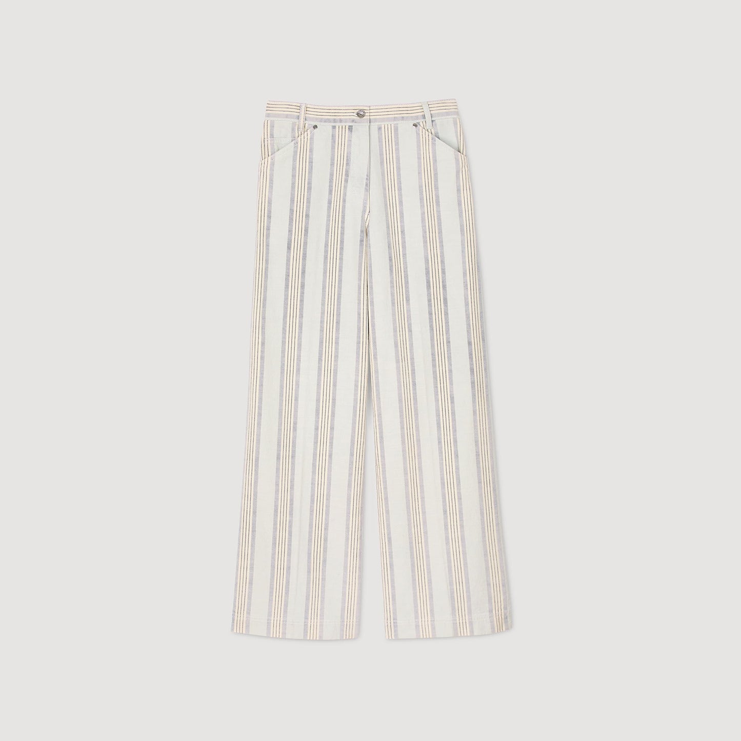 Sandro Striped jeans Blue