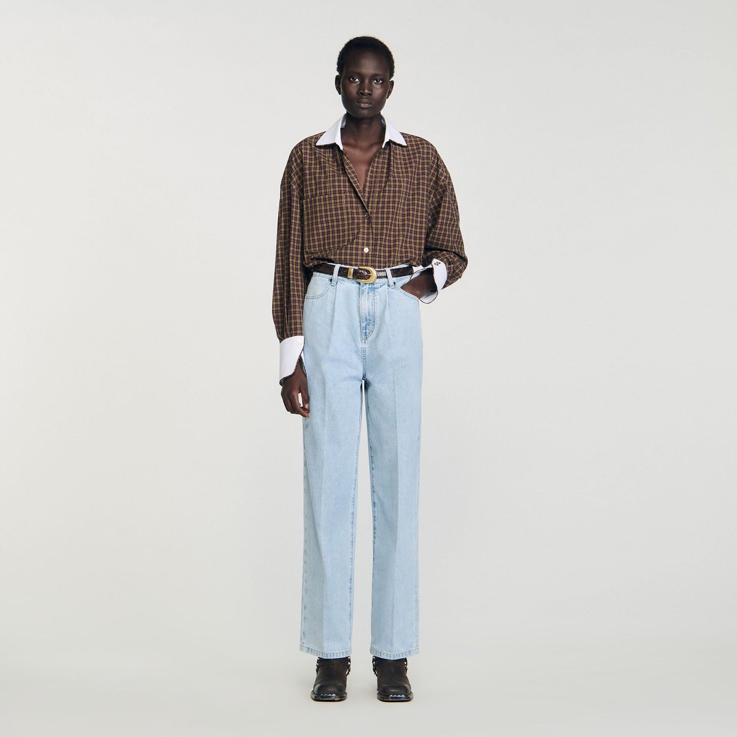 Sandro Straight-leg jeans Blue