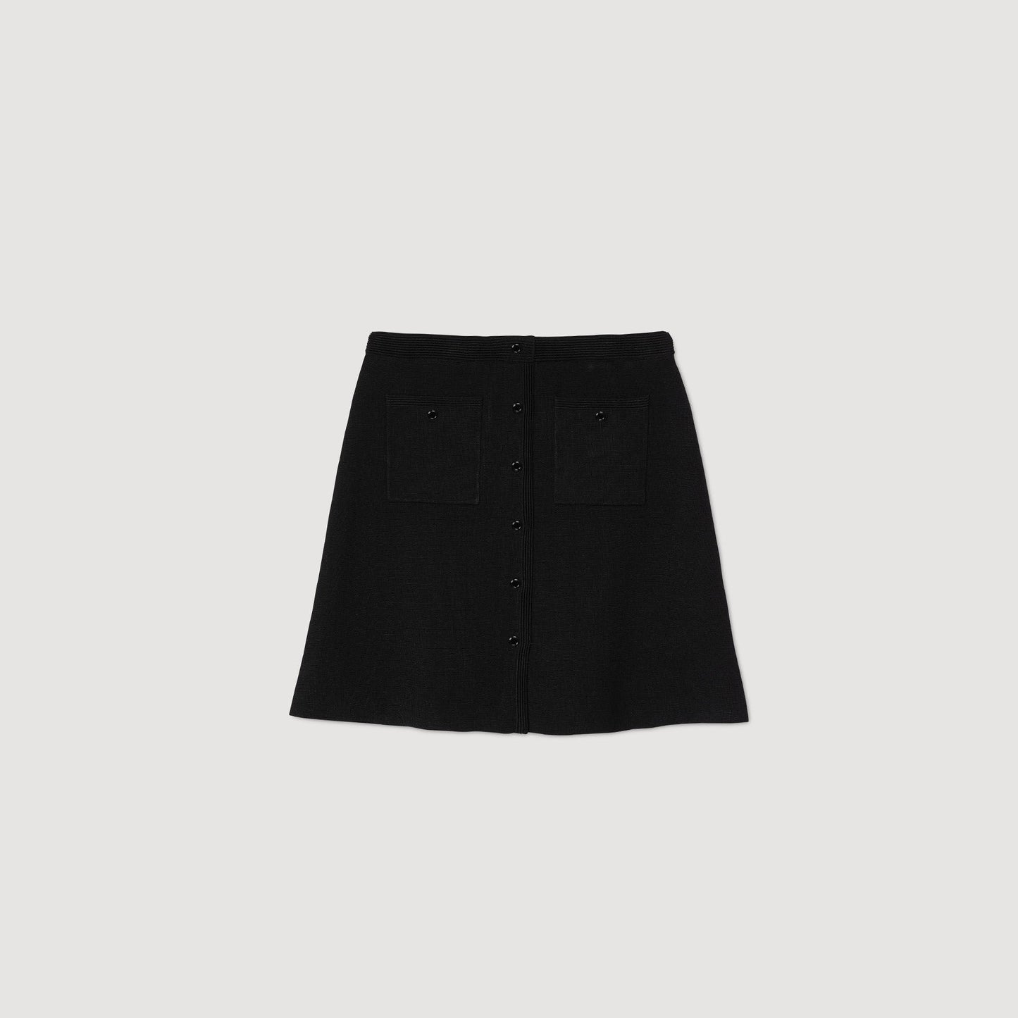 Sandro Mini knit skirt Black