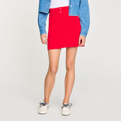 Sandro Mini knit skirt Red