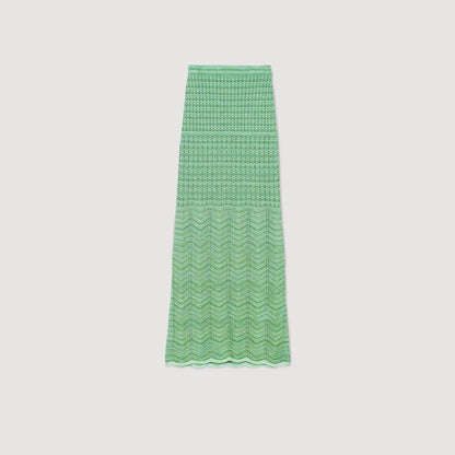Sandro Maxi knit skirt Mint