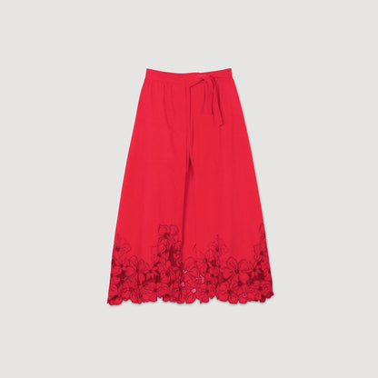 Sandro Floral skort Red