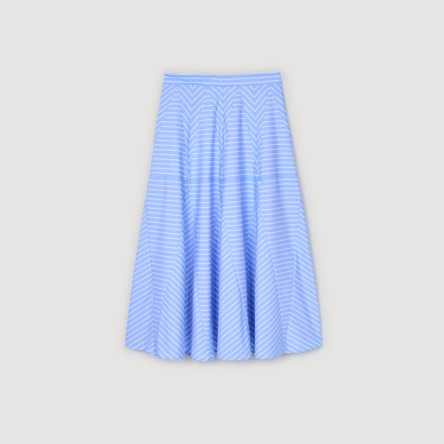 Sandro Maxi striped skirt Blu / White