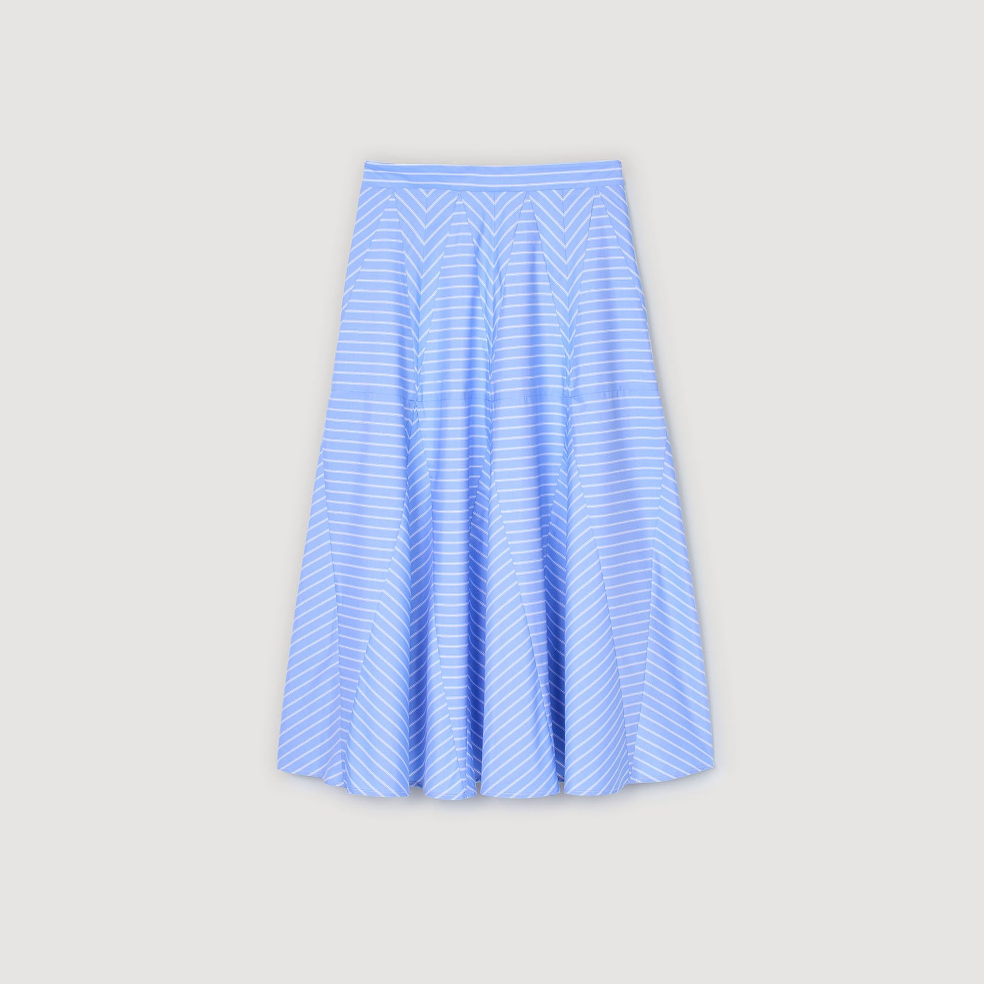 Sandro Maxi striped skirt Blu / White