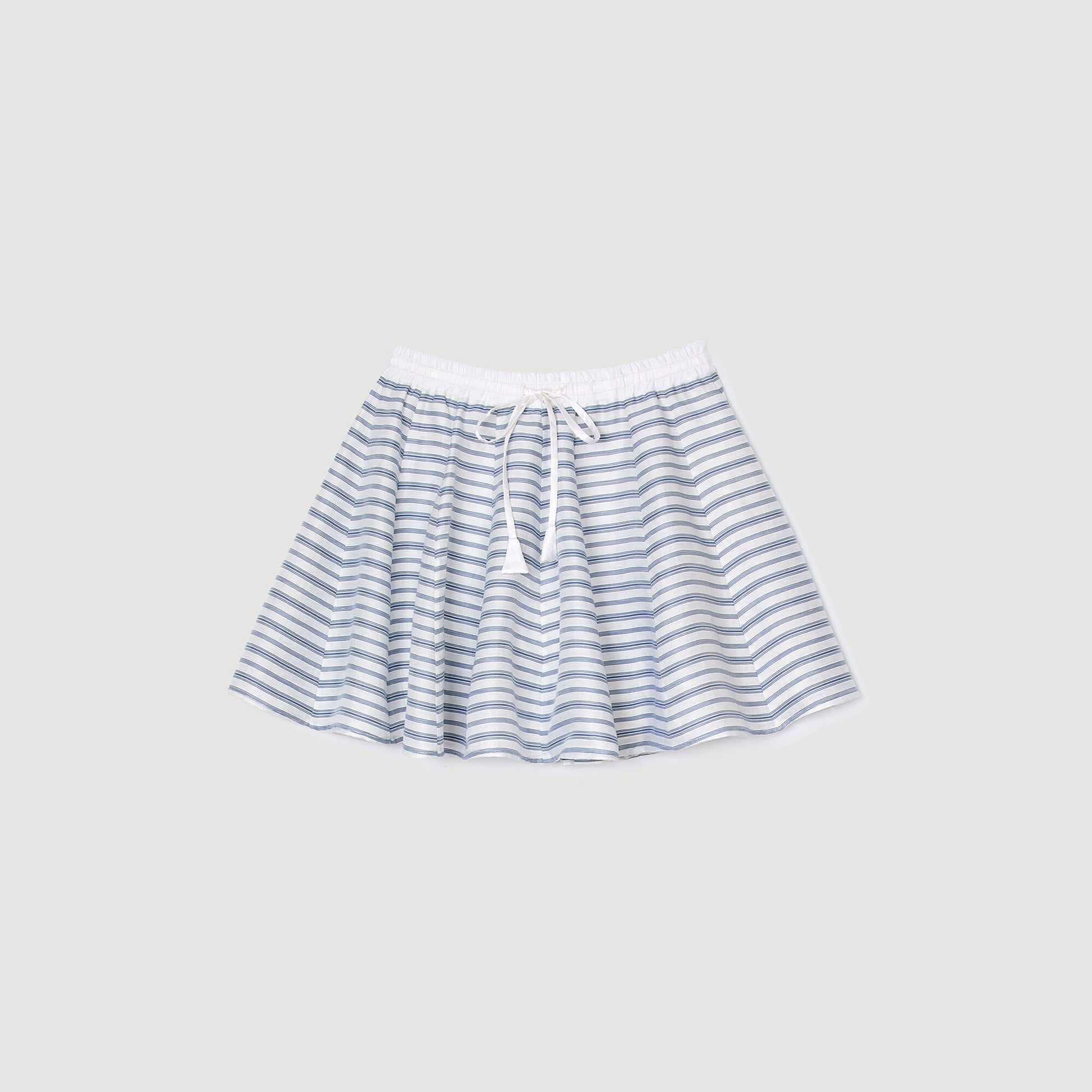 Sandro Spiral print skater skirt Blu / White