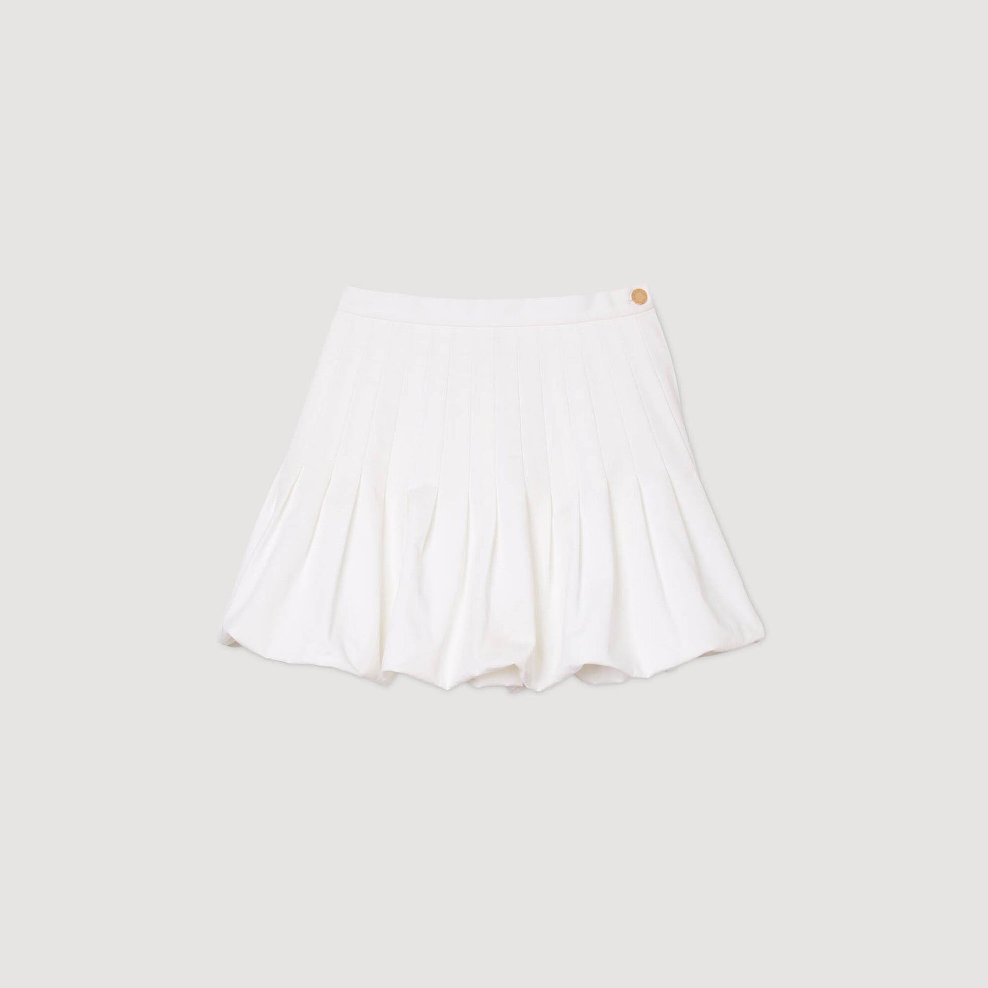 Sandro Mini bubble skirt White