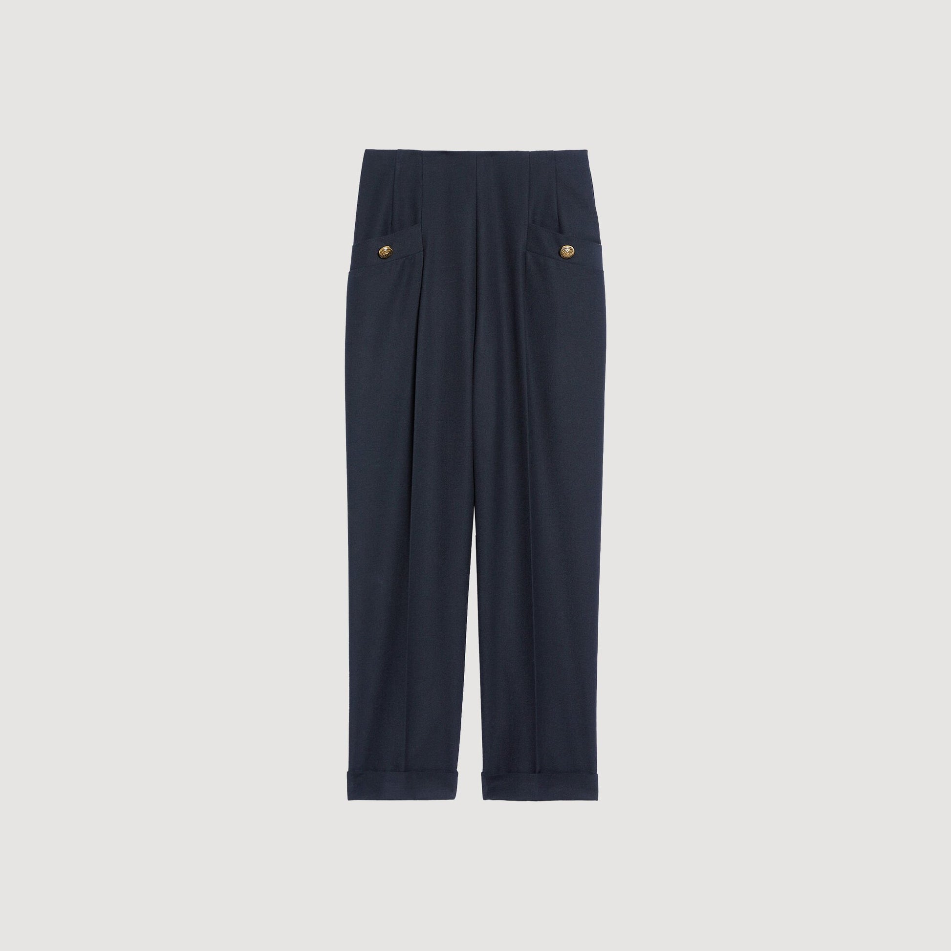 Sandro Wide legs trousers Navy Blue