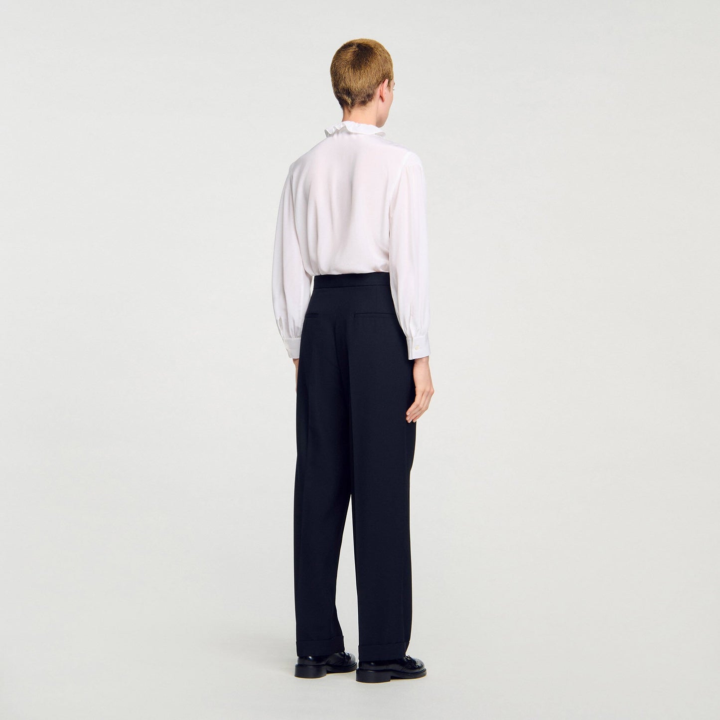 Sandro Straight-leg trousers Black