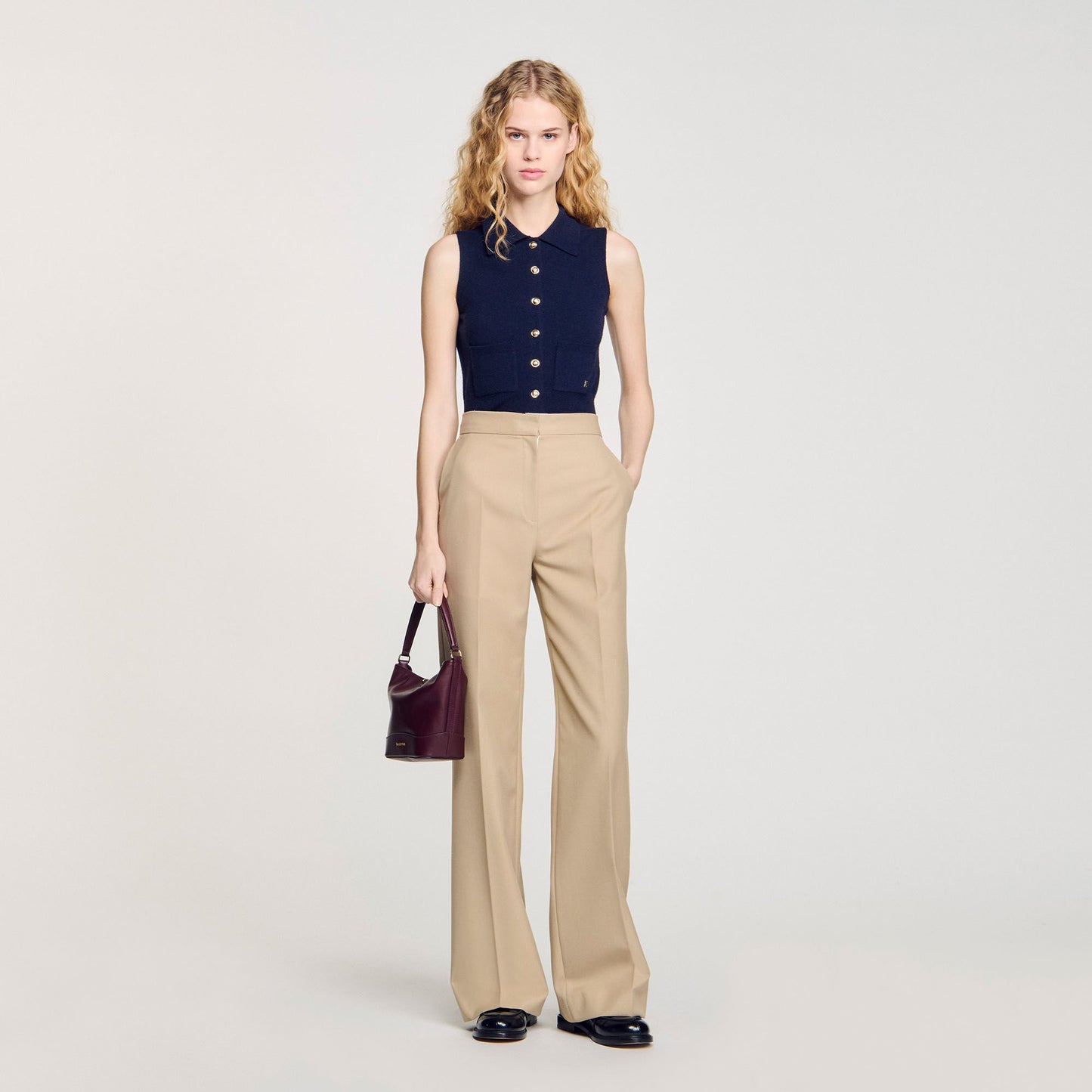 Sandro Suit trousers Sand
