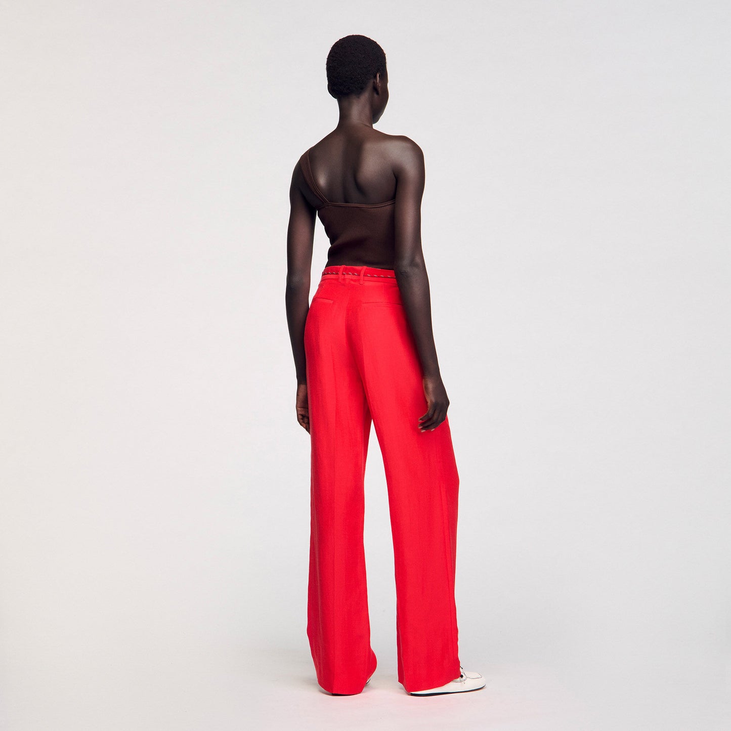 Sandro Drawstring trousers Red