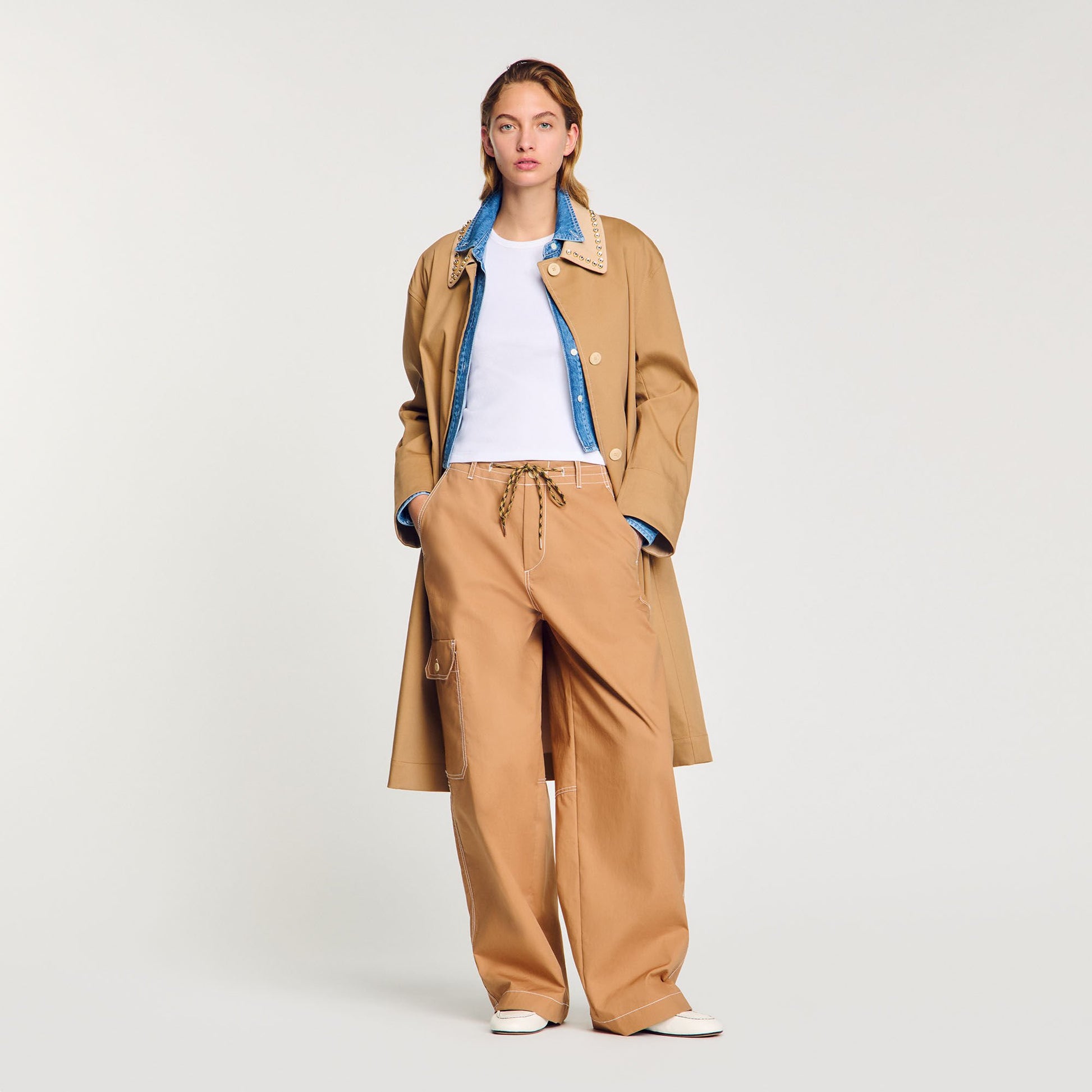 Sandro Cargo trousers Camel