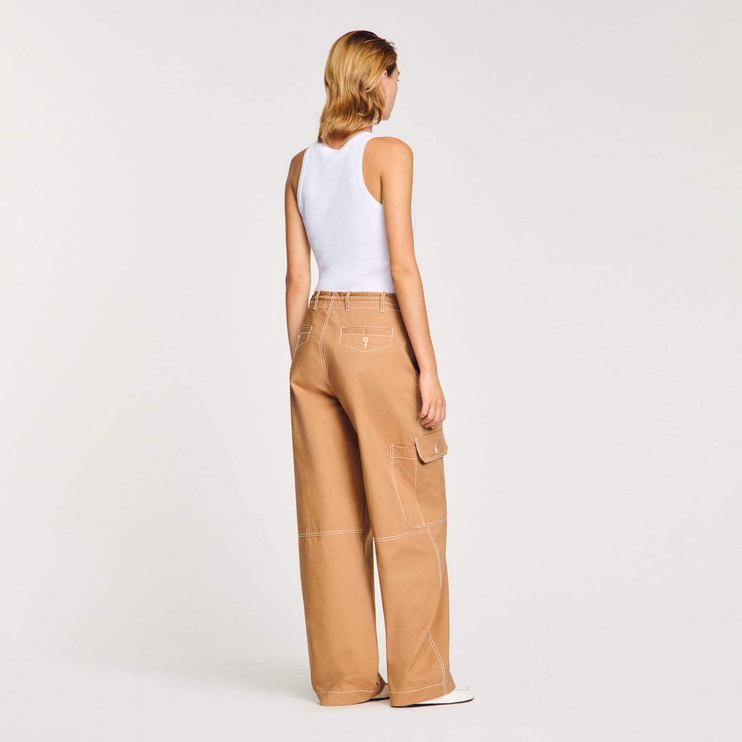 Sandro Cargo trousers Camel