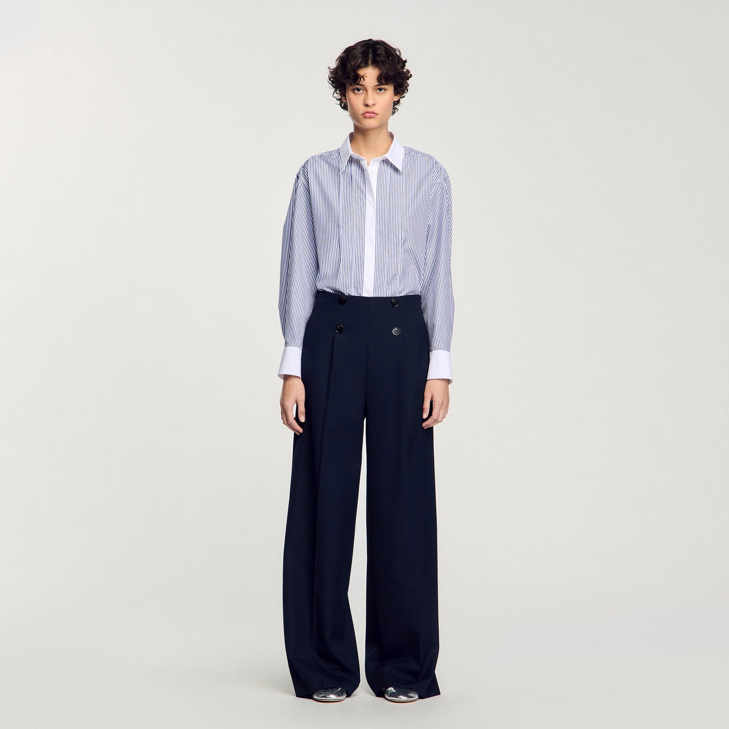 Sandro Suit trousers Navy Blue