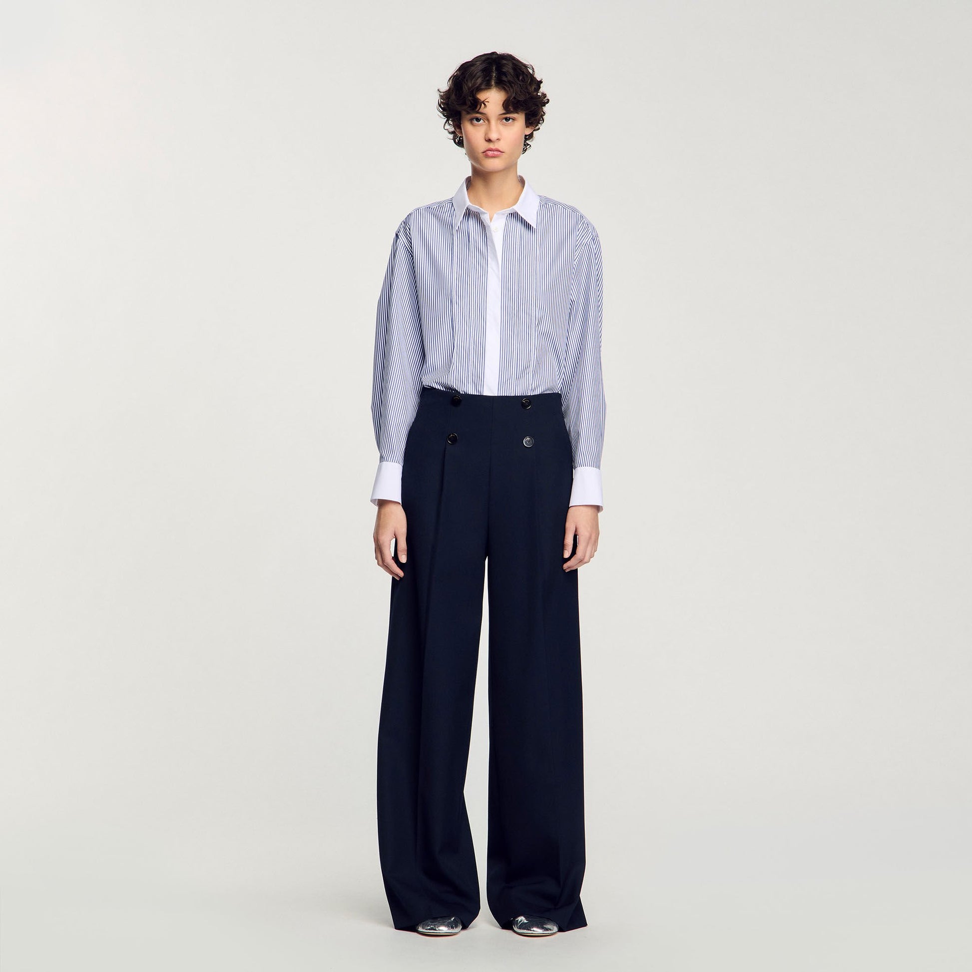Sandro Suit trousers Navy Blue