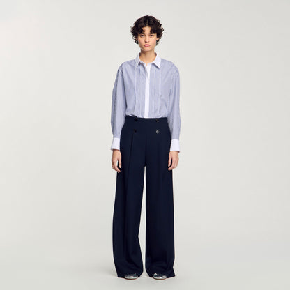 Sandro Suit trousers Navy Blue