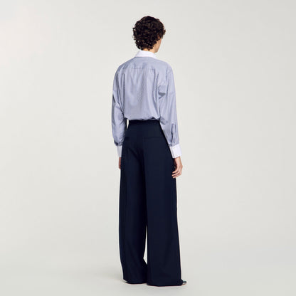 Sandro Suit trousers Navy Blue