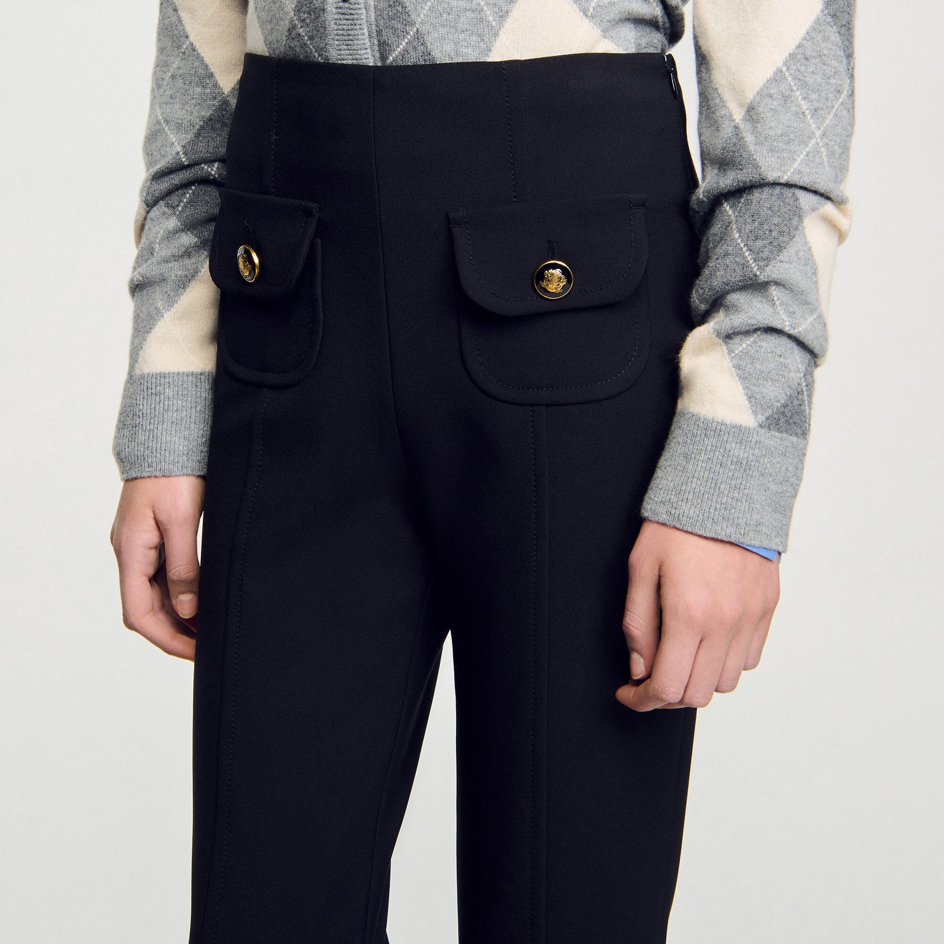 Sandro Capri trousers Black