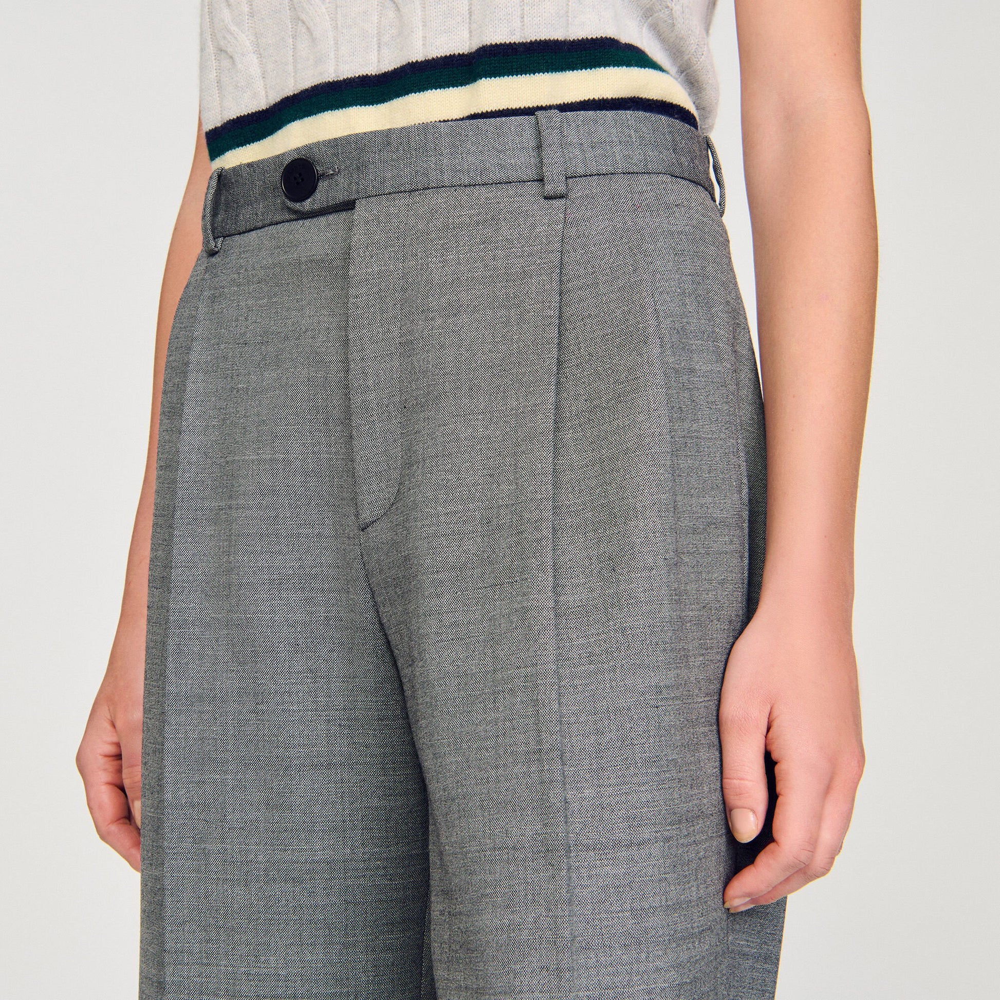 Sandro Straight-leg trousers Grey