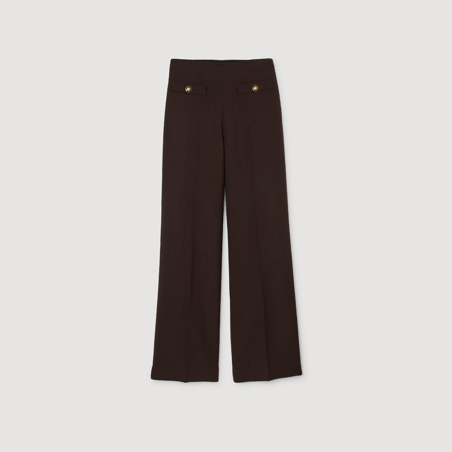Sandro Flared trousers Brown
