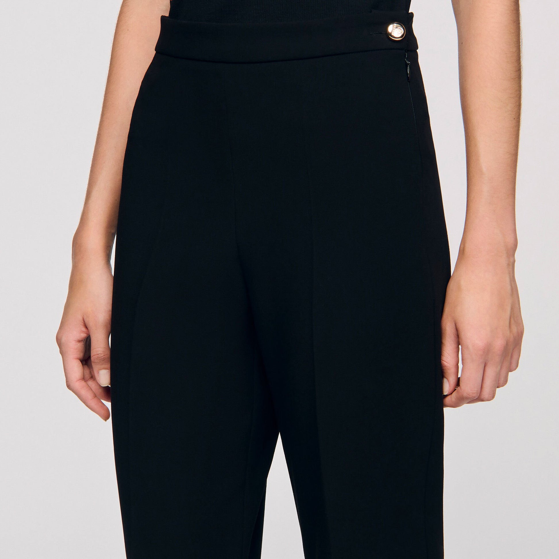 Sandro Straight-leg trousers Black