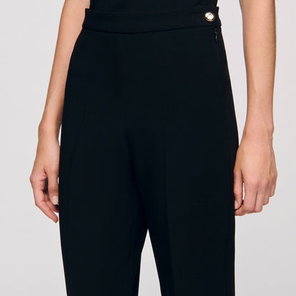 Sandro Straight-leg trousers Black