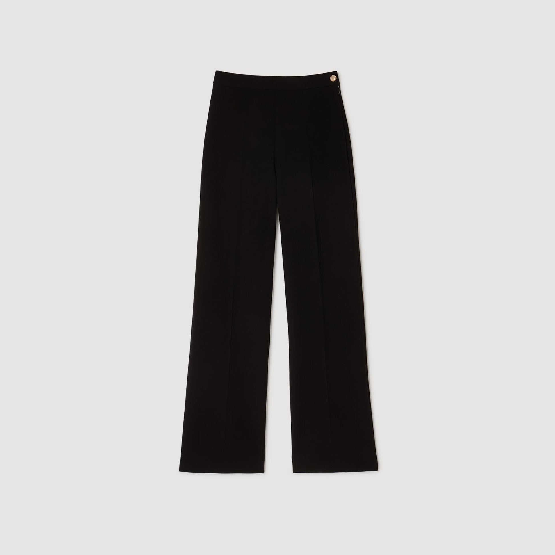 Sandro Straight-leg trousers Black