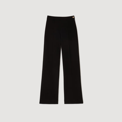 Sandro Straight-leg trousers Black