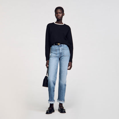 Sandro Wool blend sweater Black