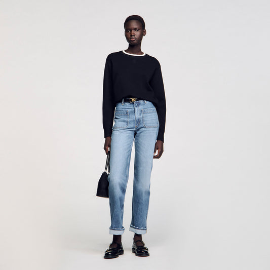 Sandro Wool blend sweater Black