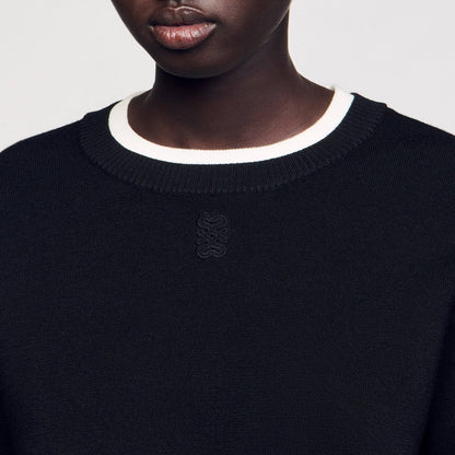 Sandro Wool blend sweater Black