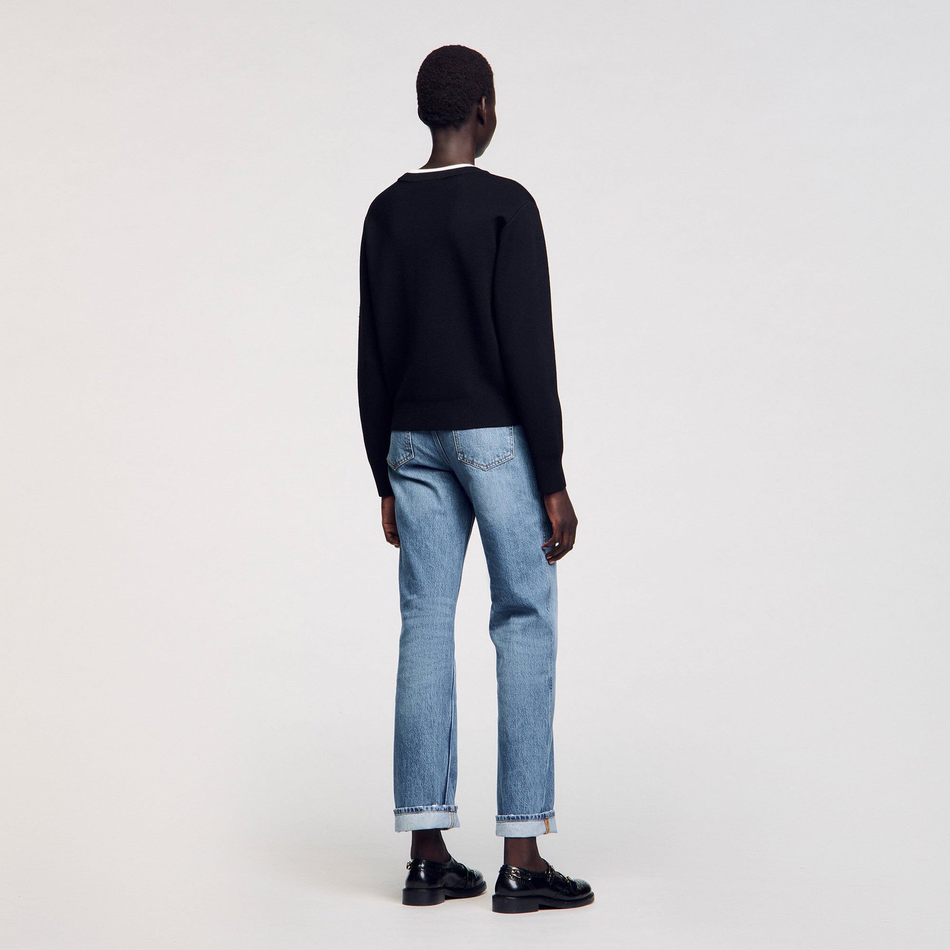Sandro Wool blend sweater Black