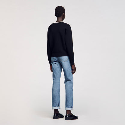 Sandro Wool blend sweater Black