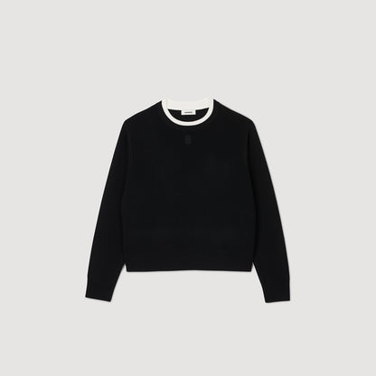 Sandro Wool blend sweater Black
