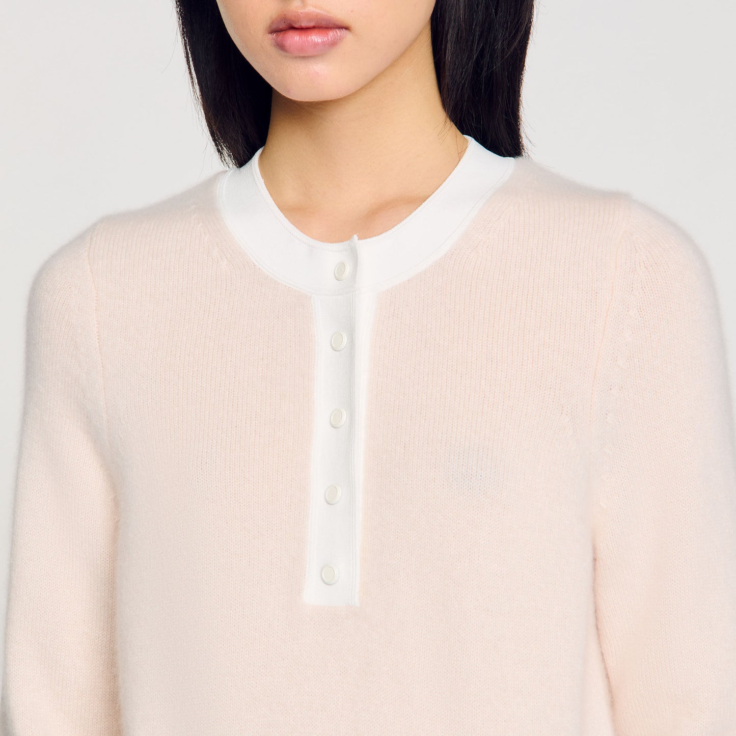 Sandro Wool and cashmere sweater Nude
