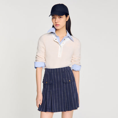 Sandro Wool and cashmere sweater Nude