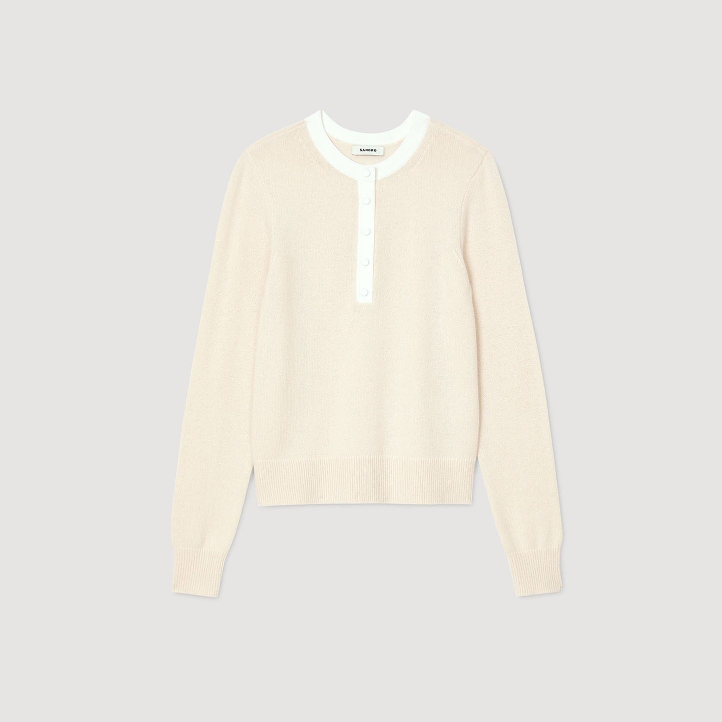 Sandro Wool and cashmere sweater Nude