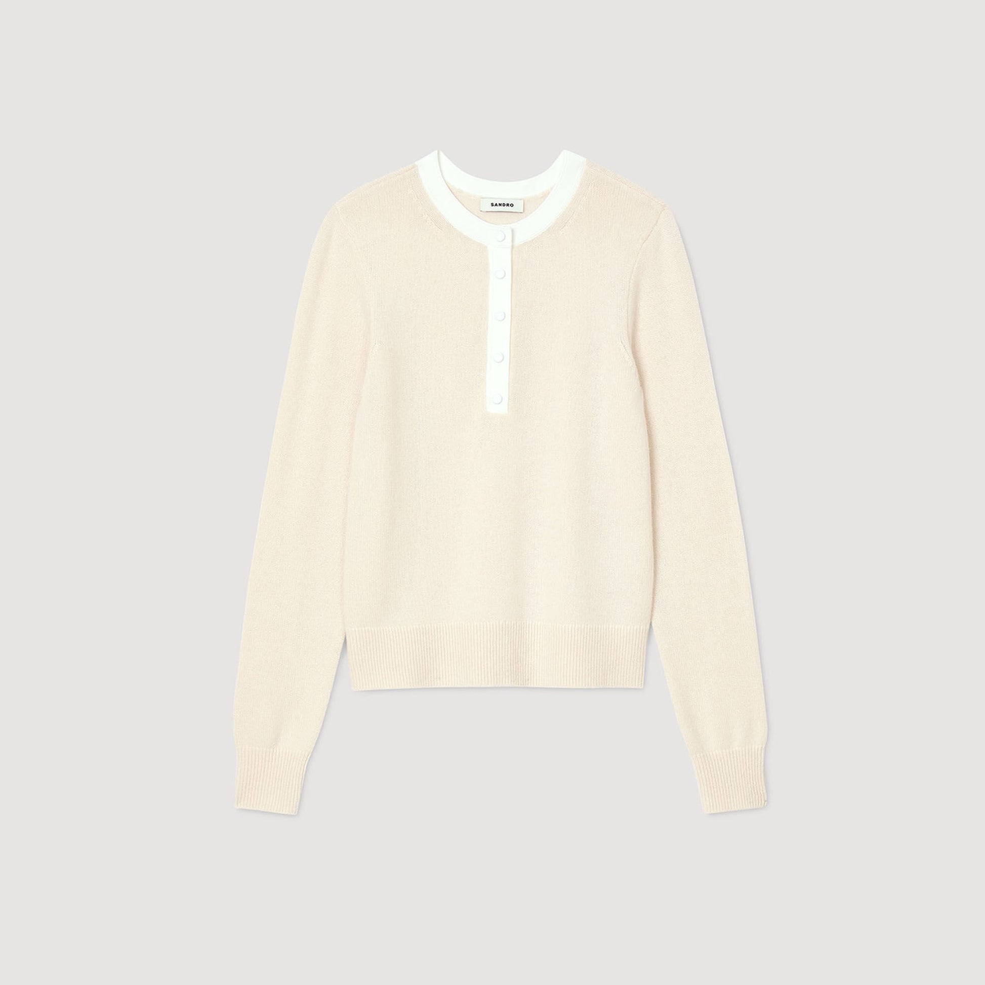 Sandro Wool and cashmere sweater Nude
