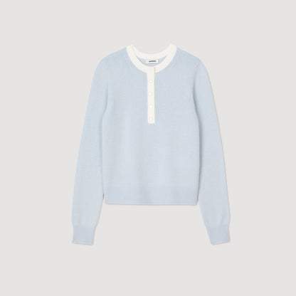 Sandro Wool and cashmere sweater Sky Blue