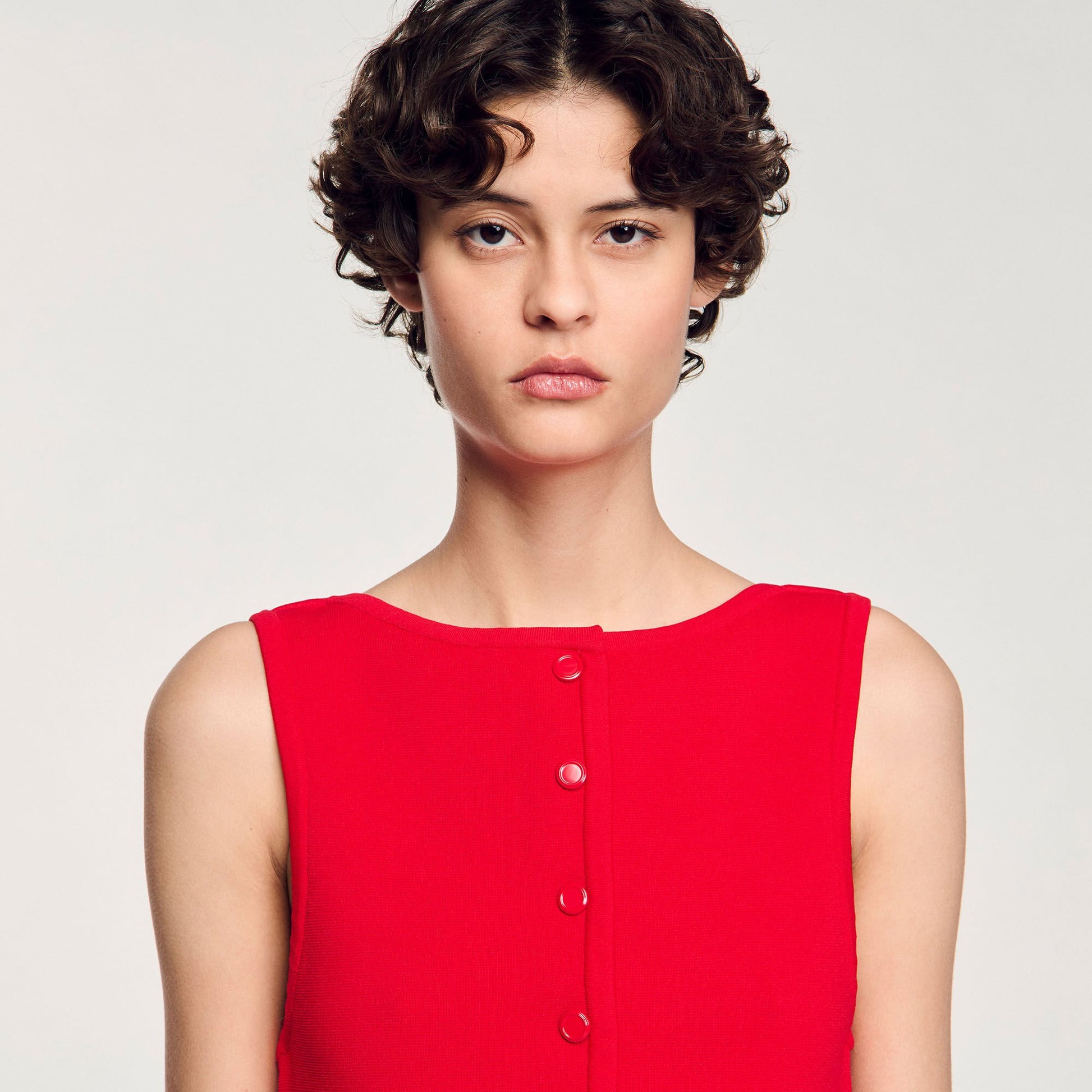 Sandro Sleeveless sweater Red