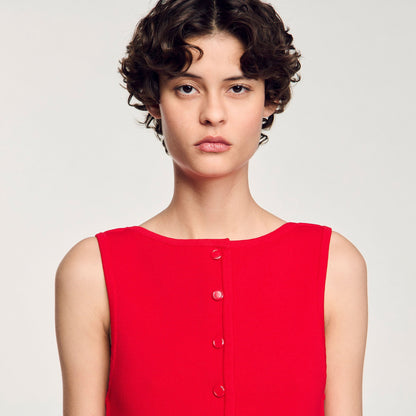 Sandro Sleeveless sweater Red