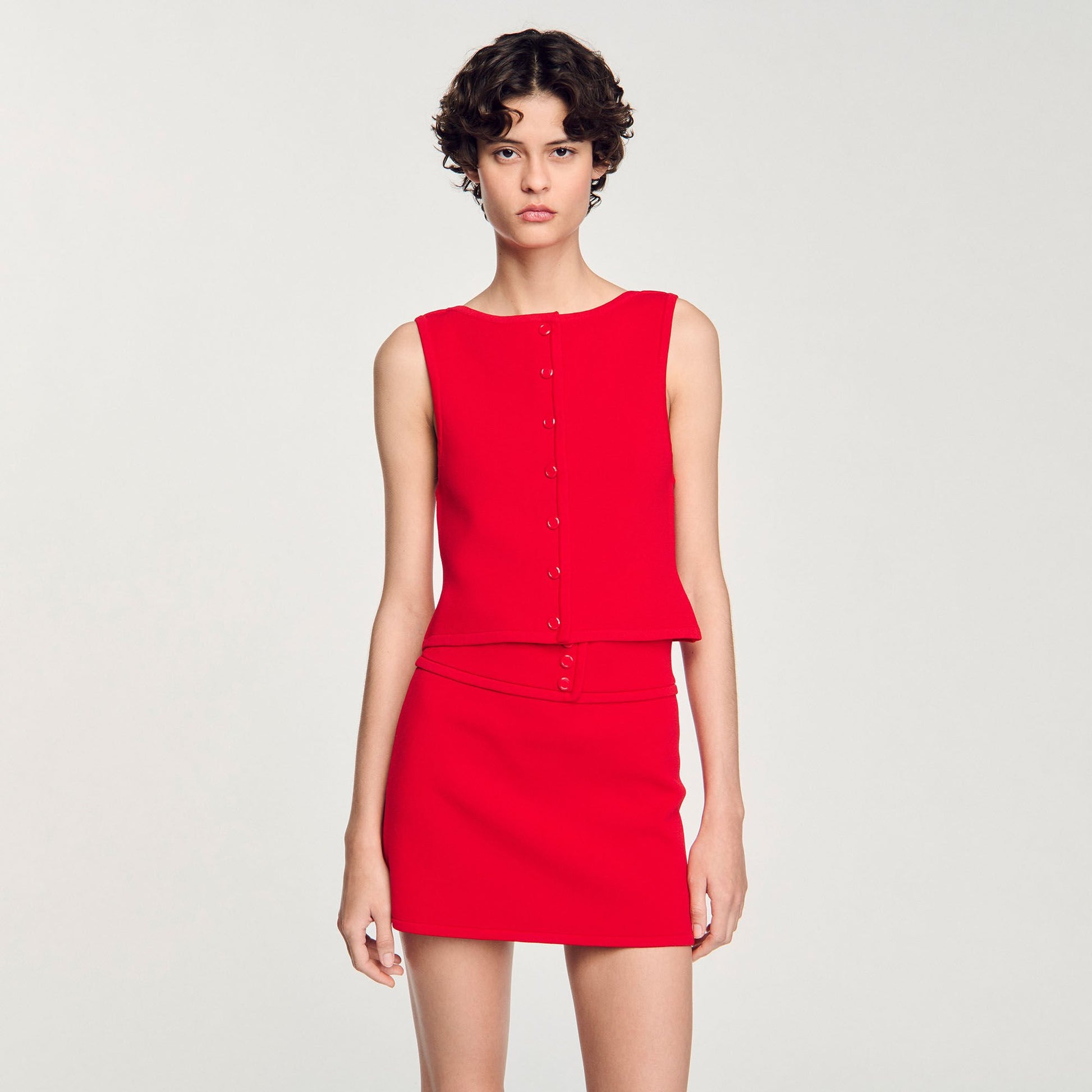 Sandro Sleeveless sweater Red