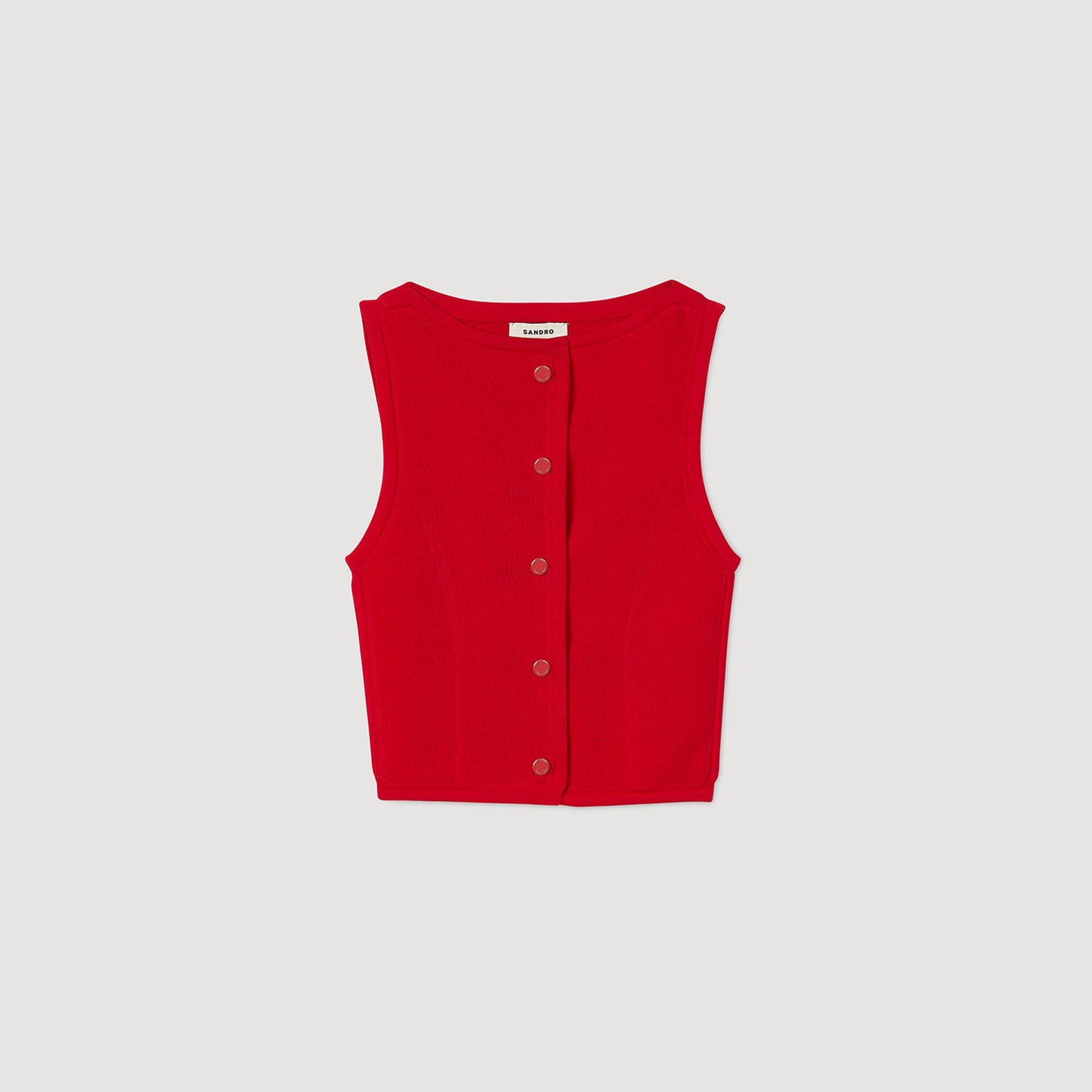 Sandro Sleeveless sweater Red