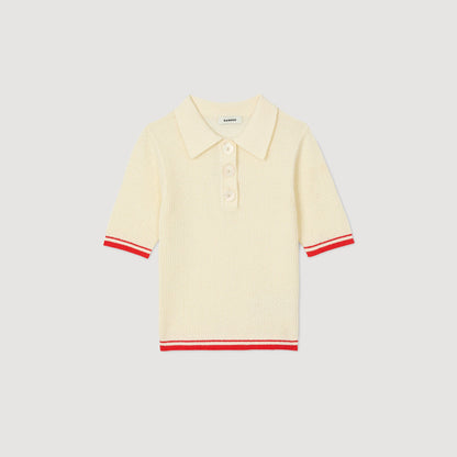 Sandro Polo-neck sweater Ecru