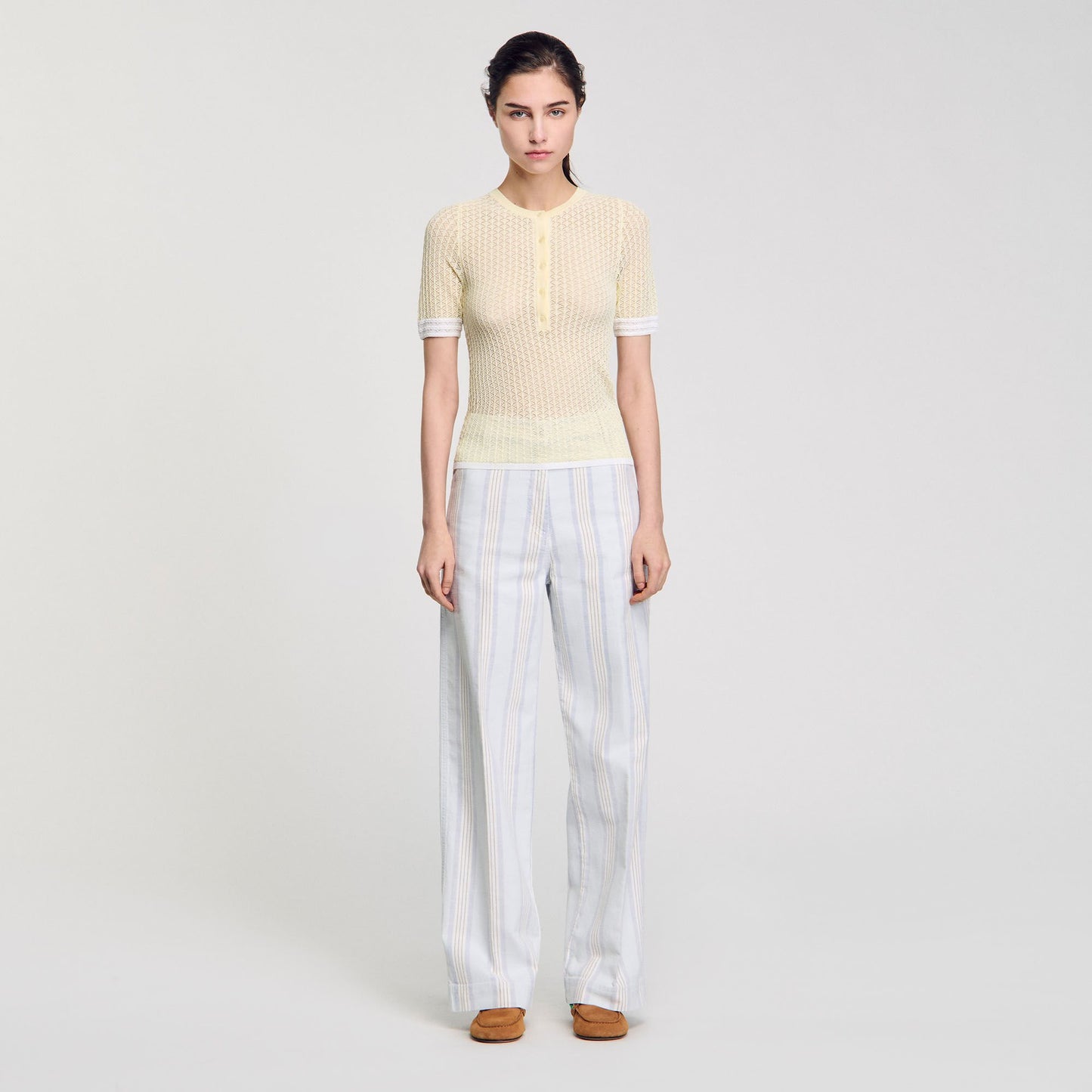 Sandro Short-sleeved sweater Light Yellow