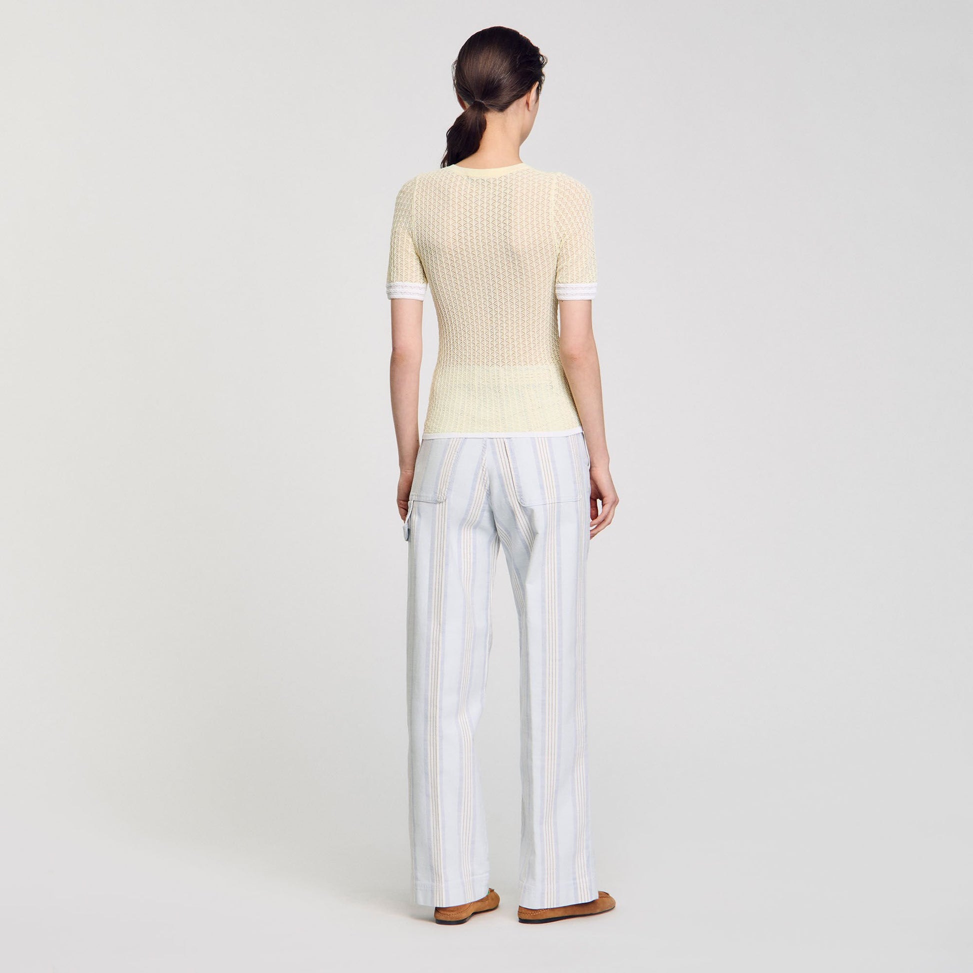 Sandro Short-sleeved sweater Light Yellow