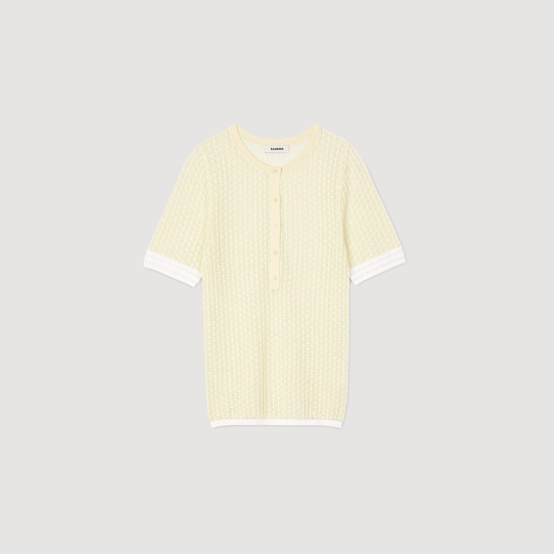 Sandro Short-sleeved sweater Light Yellow
